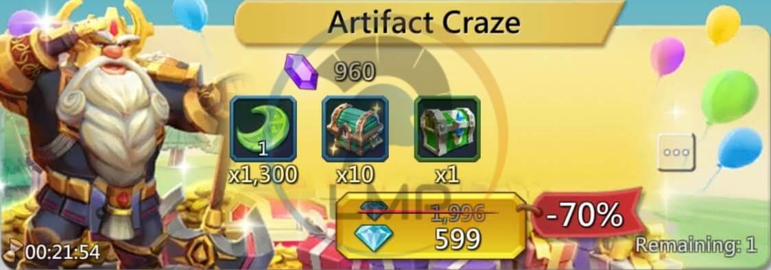 New artifacts and some stats : r/lordsmobile