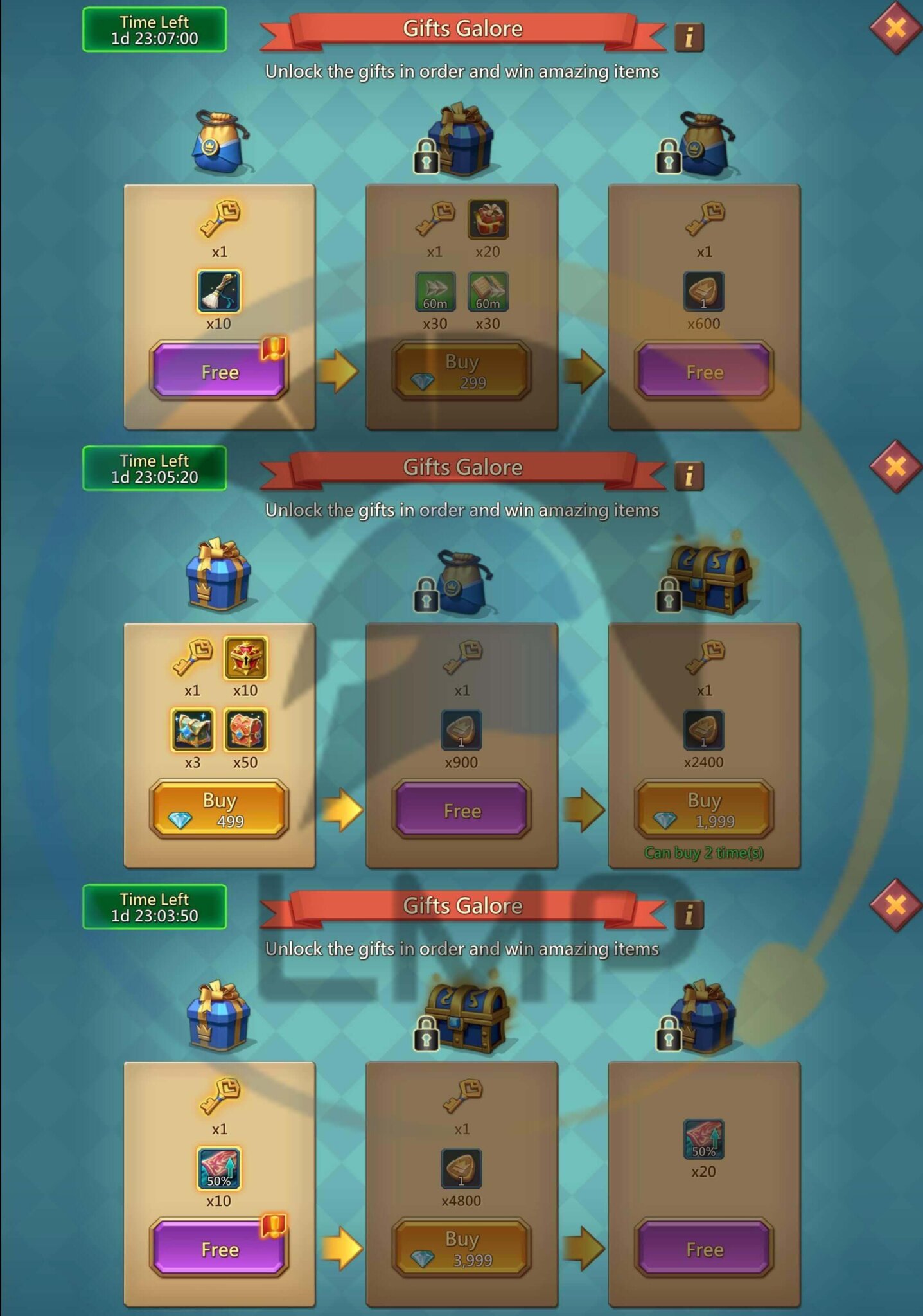 Lords Mobile Gifts Galore November 6, 2023 November 7, 2023 Lords