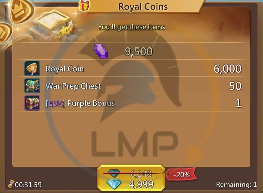 Lords Mobile - Rei dos Coins