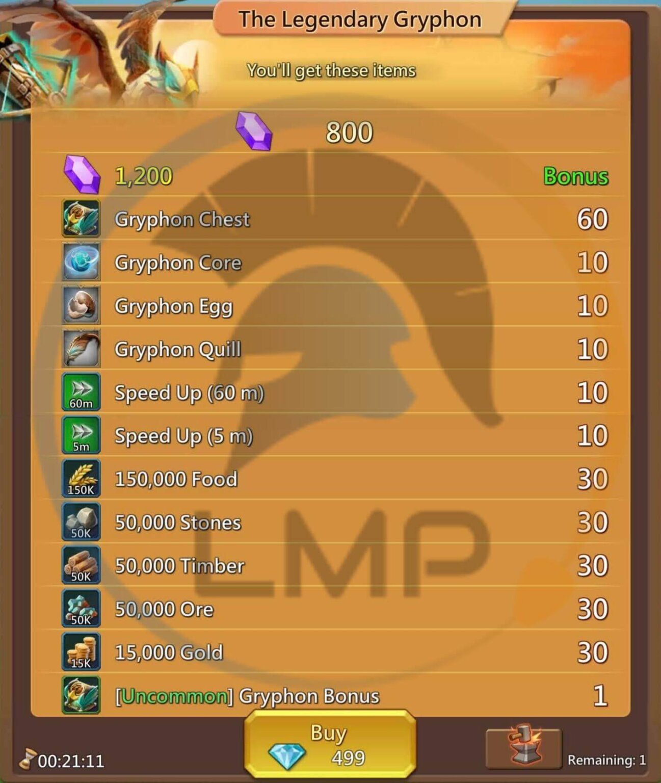 The Legendary Gryphon Pack Lords Mobile Lords Mobile Pro