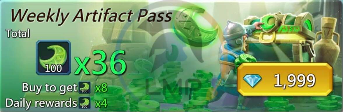 Weekly Artifact Pass Pack Lords Mobile